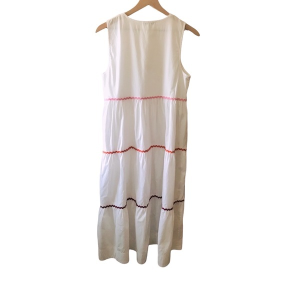 MADEWELL Rickrack Cattail Tiered Dress Size Medium - Picture 5 of 12